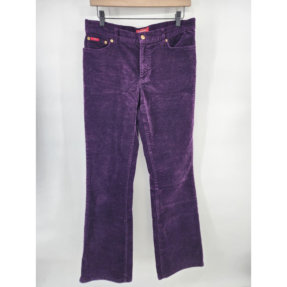 Chaps Denim Purple Corduroy Bootcut High Waisted Pants‎ Size 6